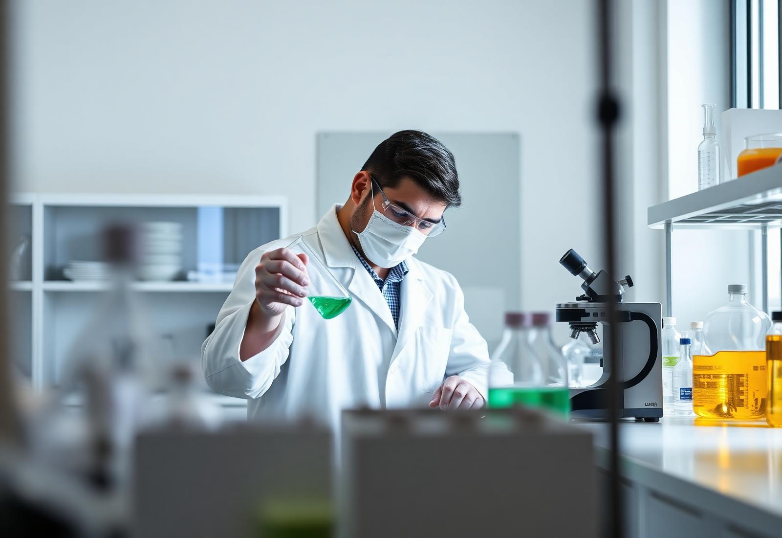 Scientist working in a laboratory